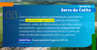 DNIT inaugura pavimentação na Serra da Catita, na BR-416/AL