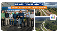 No Distrito Federal, DNIT inicia obras na BR-070 e na BR-080