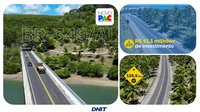 DNIT inicia obras de melhorias da BR-349/AL, entre Penedo e Marechal Deodoro
