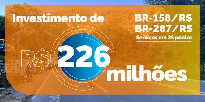 Governo Federal investiu R$ 226 milhões