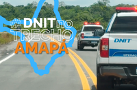 DNIT no Trecho: obras de pavimentação da BR-156/AP seguem em execução