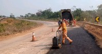 DNIT realiza obras de manutenção na BR-421, em Rondônia