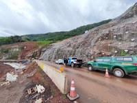 DNIT recebe equipe do Ibama nas obras emergenciais da BR-470/RS