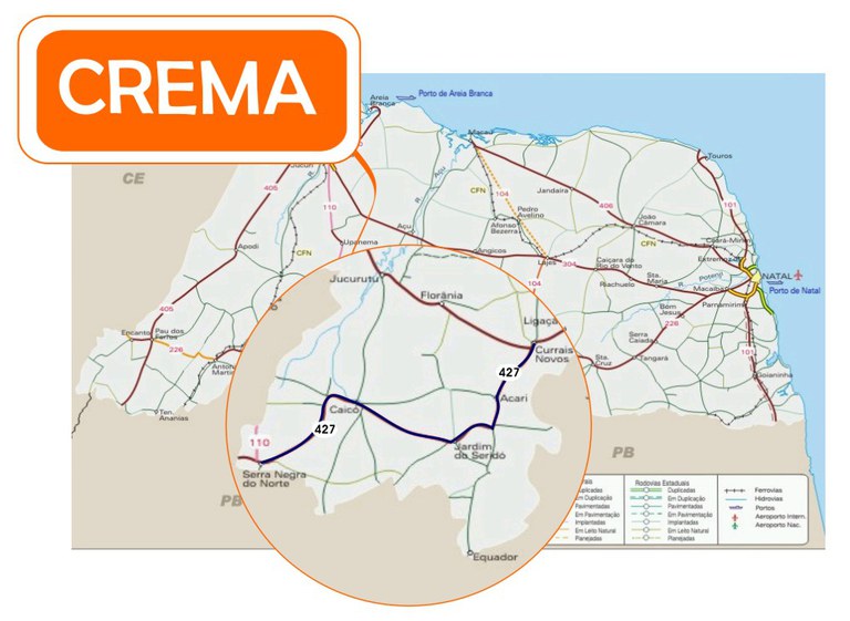 DNIT recupera trecho de 159 quilômetros da BR-427 no Rio Grande do Norte