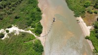 DNIT retoma trabalhos de remoção de pontos críticos e garante melhoria na navegabilidade do Delta do rio Parnaíba, na divisa do Piauí com Maranhão