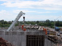 DNIT/RS lança vigas na passagem inferior de Patronato em Santa Maria