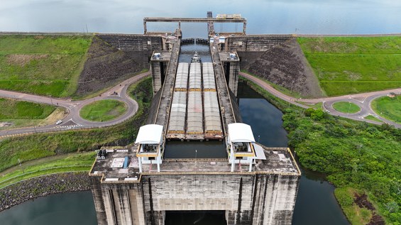 Eclusas estão em plena operação