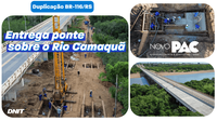 Governo Federal inaugura duplicação da ponte sobre o Rio Camaquã, na BR-116/RS, em Cristal