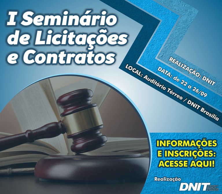 I Seminário de Licitações e Contratos do DNIT