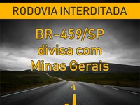 Interdição total na BR-459/SP, Serra do Piquete, afeta municípios mineiros