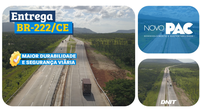 No Ceará, DNIT conclui duplicação de 24 quilômetros da BR-222 entre Caucaia e Pecém