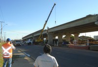 Obras de concretagem são executadas em Santa Maria/RS nesta quinta-feira (19/07)
