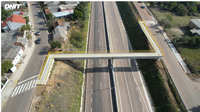Obras de duplicação da BR-290/RS, em Pantano Grande, avançam e DNIT entrega passarela de pedestres