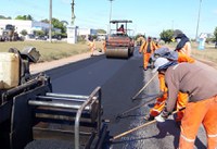 Obras de recuperação asfáltica na BR-163 em Peixoto de Azevedo, no Mato Grosso, são iniciadas