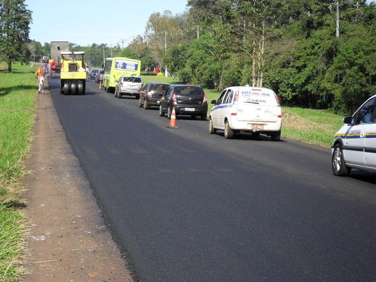 Obras na BR-469 em Foz do Iguaçu seguem em ritmo acelerado