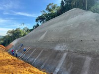 Obras no túnel do Vieira, na BR-280/SC, avançam entre Jaraguá do Sul e Schroeder