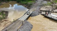 Ponte metálica começa a operar sobre o Rio Caeté na BR-364/AC