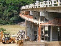 Ponte sobre o Rio Hercílio, na BR-470 em Santa Catarina, é recuperada
