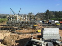 Ponte sobre rio das Velhas tem fundação concluída