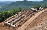 Pontes e viadutos tomam forma nas obras da BR-285 em Santa Catarina