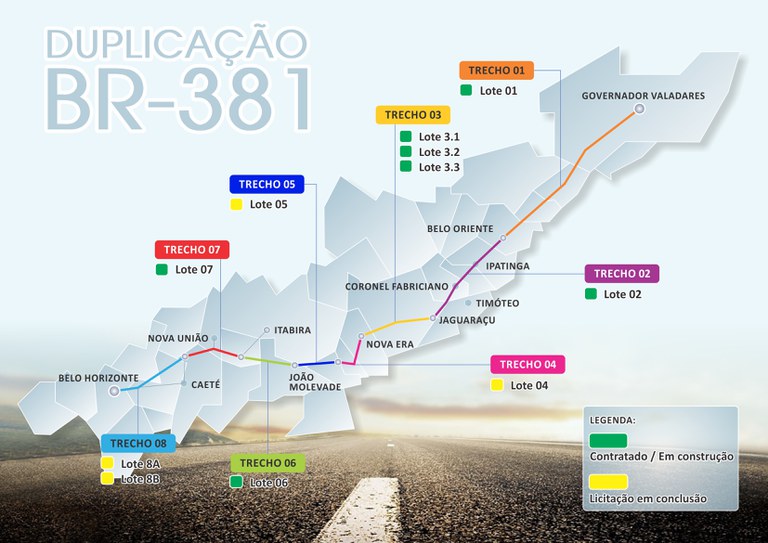 Presidenta Dilma dá início às obras de duplicação da BR-381/MG