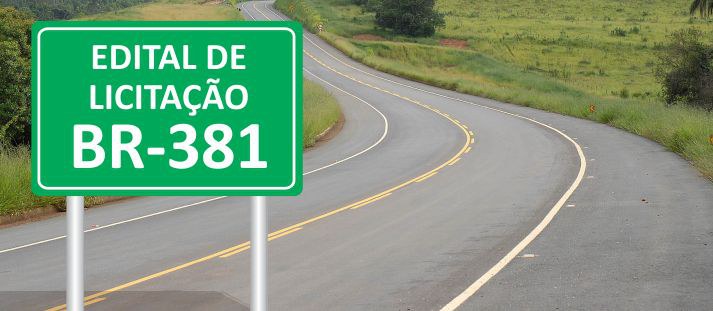 Publicado mais um edital para obras na BR-381