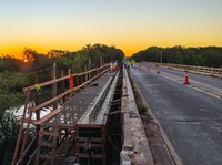 Reabilitação da ponte sobre o Rio Ibicuí, no Rio Grande do Sul, alcança 80% de execução