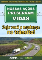 Seja você a mudança no trânsito