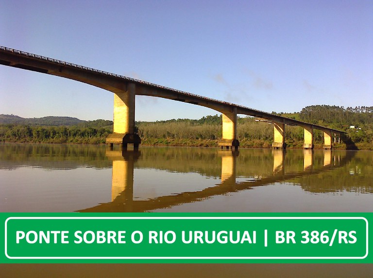 Trabalhos na ponte sobre o Rio Uruguai serão realizados em três turnos
