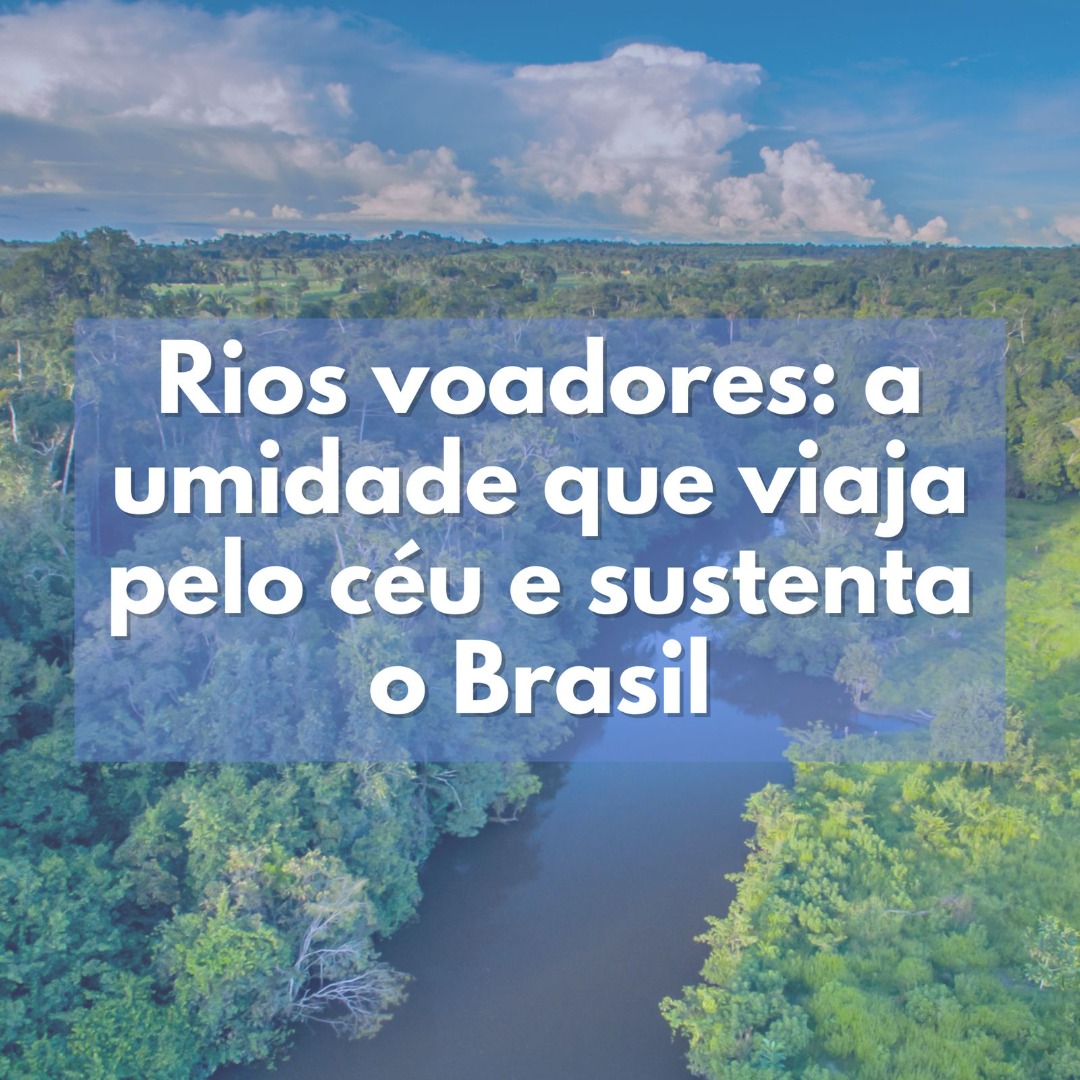Rios voadores mantêm o clima e abastecem o Brasil