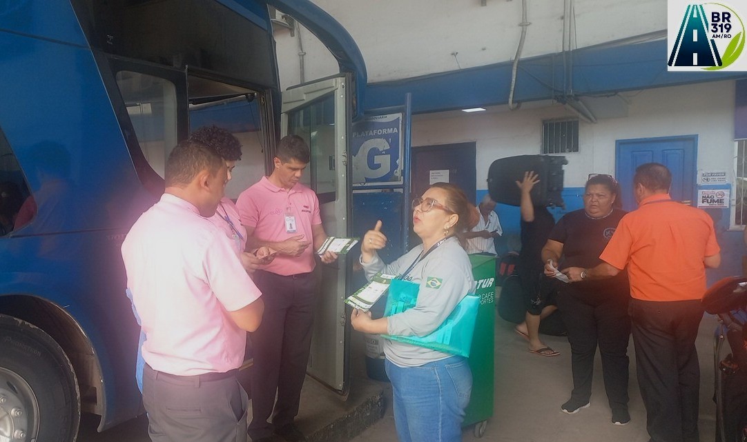 Campanha “Caminho do Lixo” mobiliza motoristas e passageiros no Terminal Rodoviário de Manaus