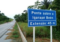 DNIT realiza serviço de recuperação na Ponte do Igarapé Beén, para a conservação do trecho sul da BR-319