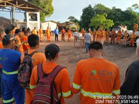 Trabalhadores da BR-319 participam de DDS no Dia Nacional da Reciclagem