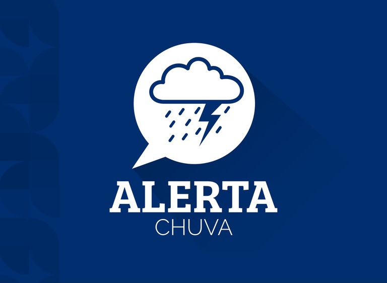 Imagem de alerta de chuva usada pelo DNIT durante interdições provocadas pelos temporais no Paraná.