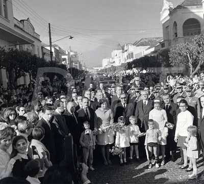 Homenagem do povo de São Leopoldo ao Pres. Costa e Silva Min.Transp. Mario Andreaza e Dir. do DNER Elizeu Resende_ Fot. Vergílio _  03 Jul 196943501.jpg