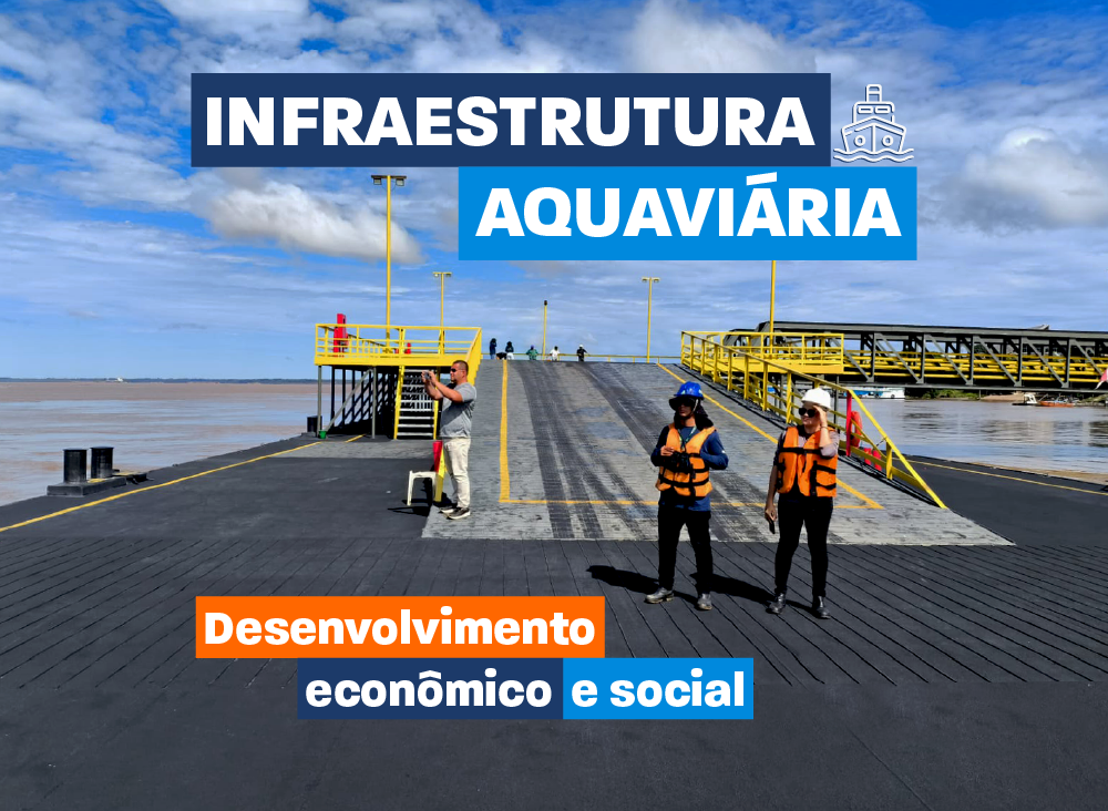 No Amazonas, DNIT vistoria obras aquaviárias