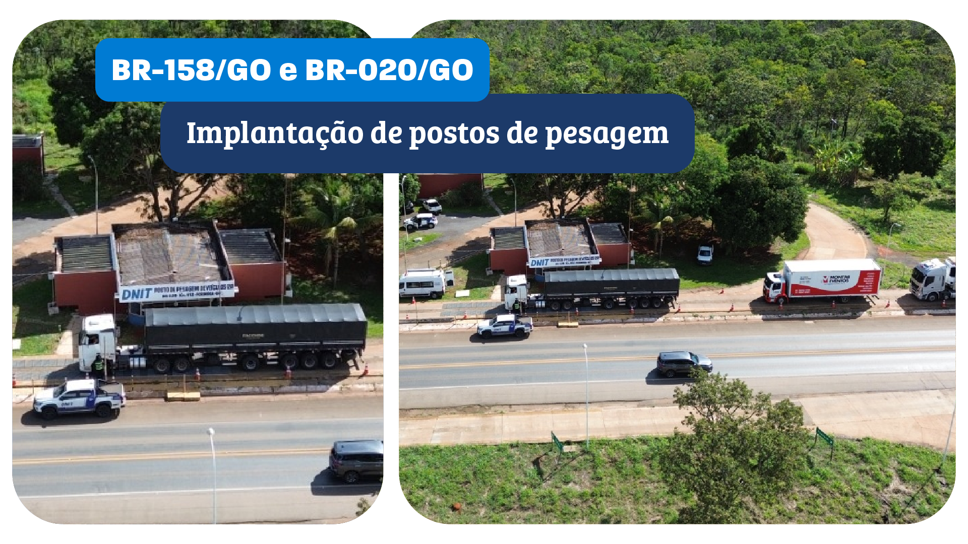 DNIT atua para implantar mais dois postos de pesagem em rodovias de Goiás