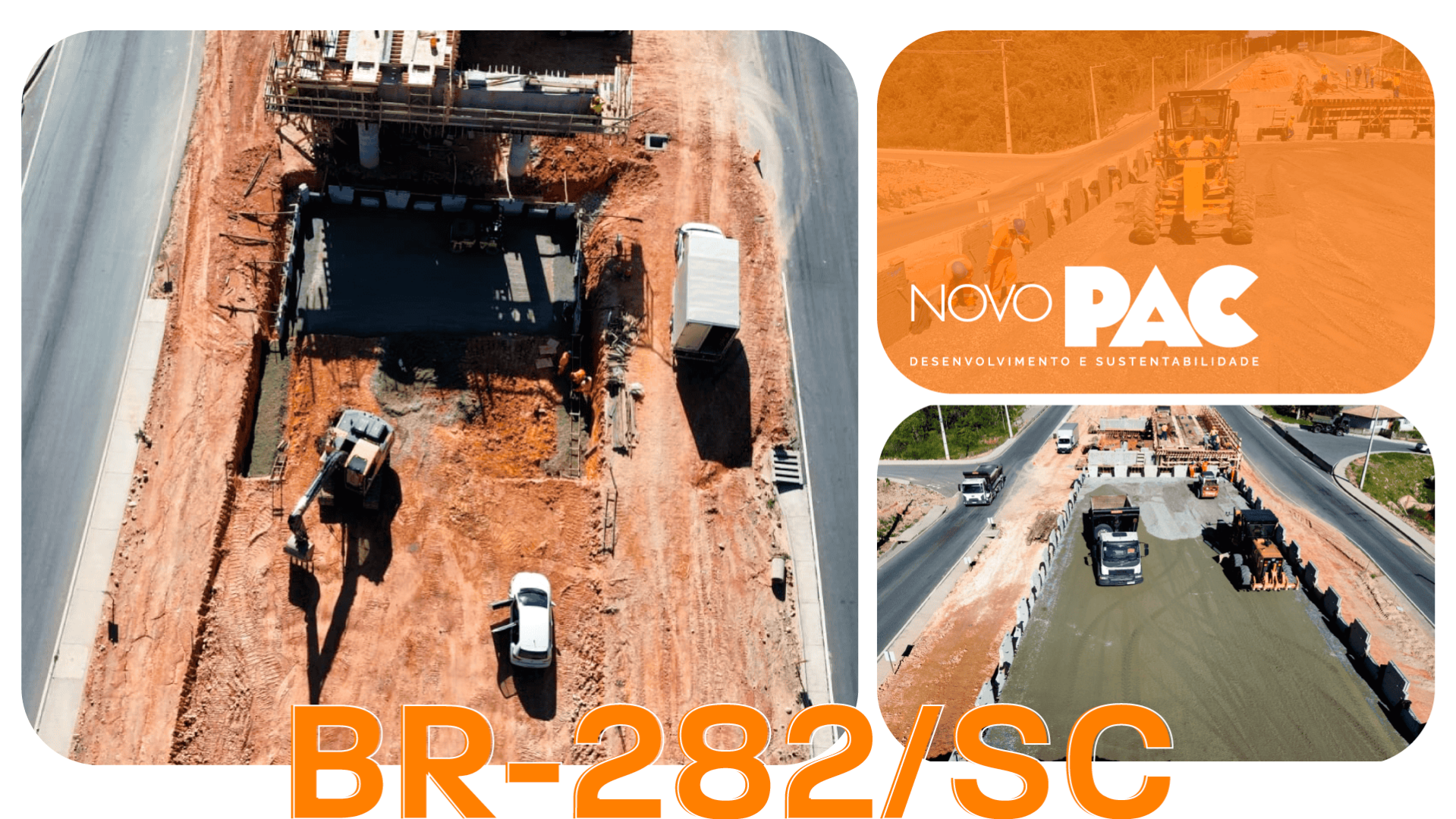 Obras de adequação de capacidade da BR-282/SC avançam em Rancho Queimado