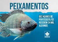 Centro de Pesquisa Rodolpho von Ihering distribui 24 mil alevinos em dez açudes de Pentecoste/CE