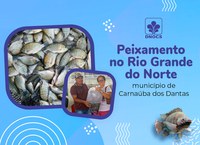 Cerca de 2 mil famílias potiguar serão beneficiadas com peixamento realizado pelo DNOCS