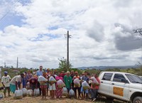 DNOCS distribui 50 Mil alevinos de tilápia na comunidade quilombola  Tabacaria, em Alagoas