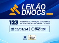 DNOCS realiza leilão de bens provenientes das Coordenadorias Estaduais