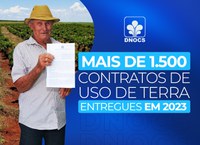 Em 2023, o DNOCS entregou mais de 1.500 Contratos de Uso de Terra nas áreas de montantes da Autarquia