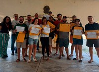 Estudantes vivenciam práticas de aquicultura no Centro de Pesquisa Rodolpho von Ihering, do DNOCS