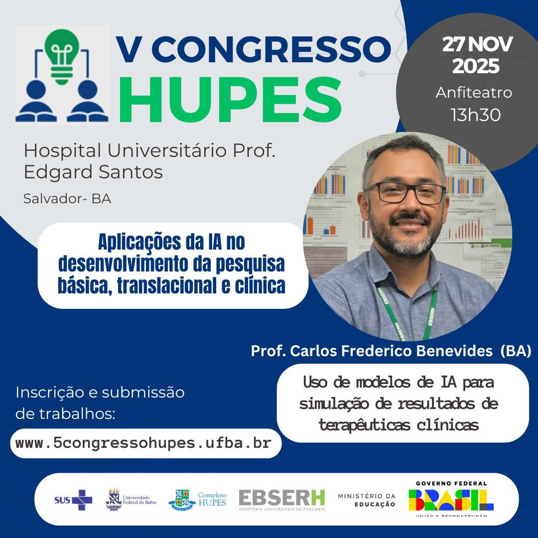 Uso de modelos de IA para simulação de resultados de terapêuticas clínicas