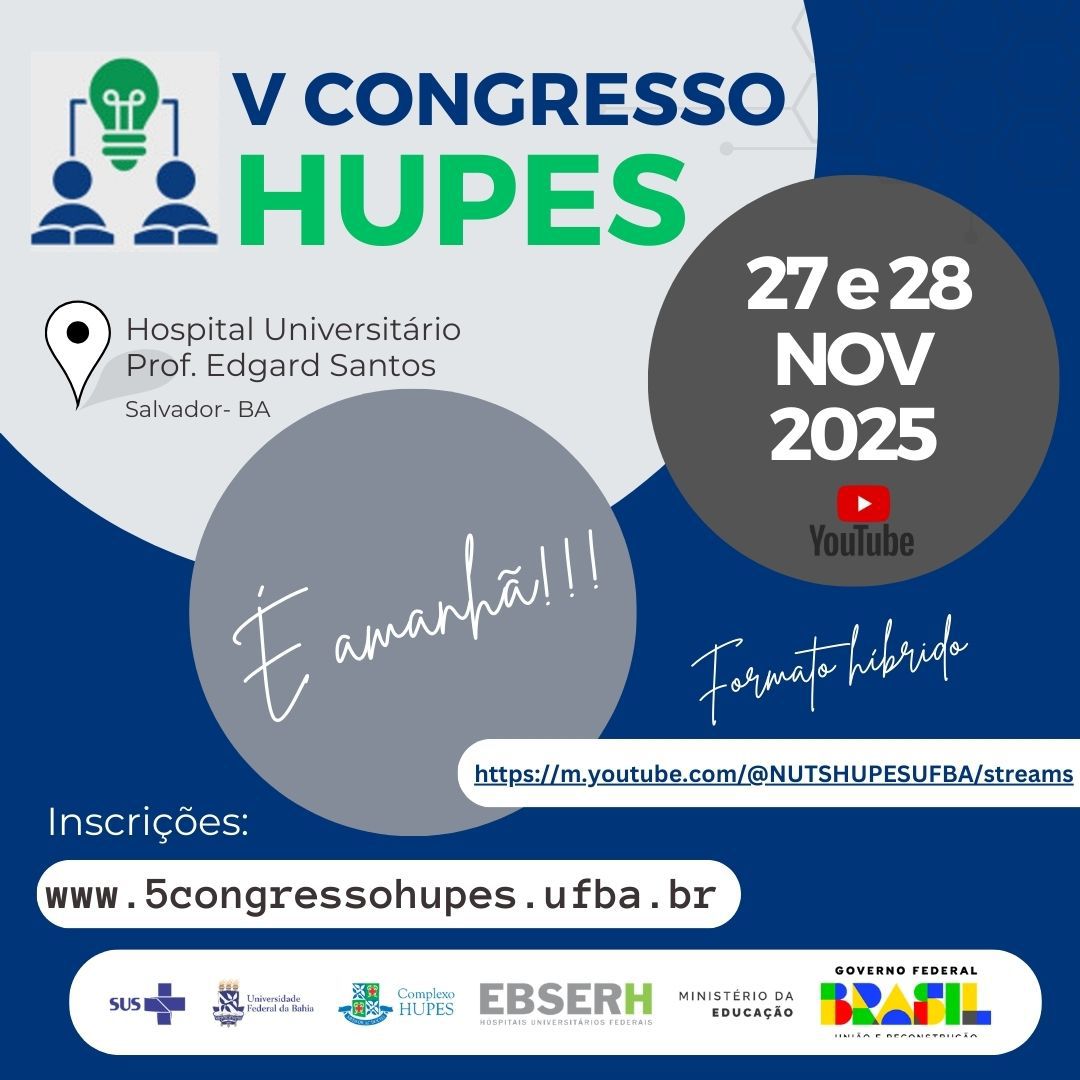 V Congresso Hupes - É amanhã!