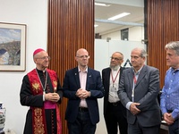 HUSE-Unirio recebe visita do bispo auxiliar da Arquidiocese do Rio de Janeiro