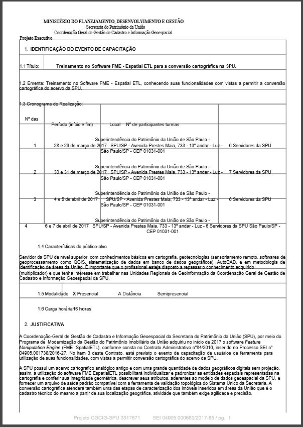 IDENTIFICAÇÃO DO EVENTO DE CAPACITAÇÃO 
