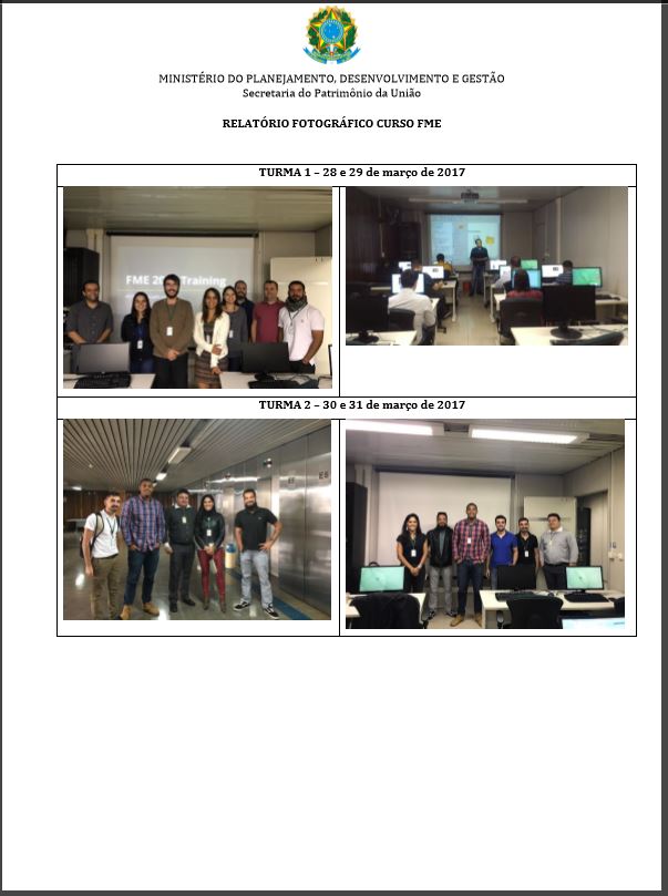 RELATÓRIO FOTOGRÁFICO CURSO FME