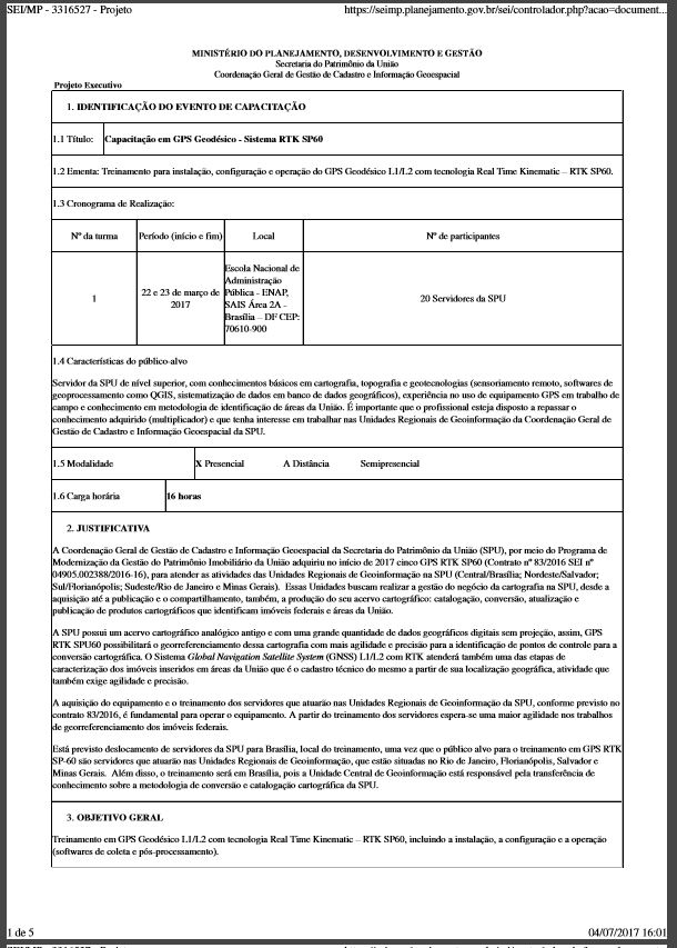 IDENTIFICAÇÃO DO EVENTO DE CAPACITAÇÃO